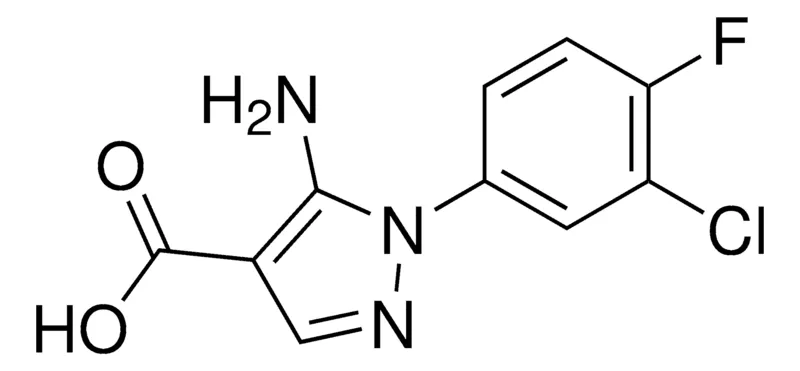 Sigma-Aldrich 5-Amino-1-(3-chloro-4-fluorophenyl)-1H-pyrazole-4-carboxylic acid,AldrichCPR