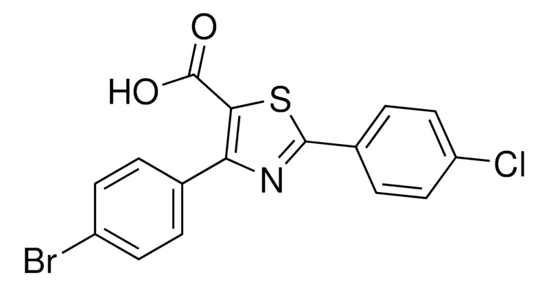 Sigma-Aldrich 4-(4-Bromophenyl)-2-(4-chlorophenyl)thiazole-5-carboxylic acid,AldrichCPR