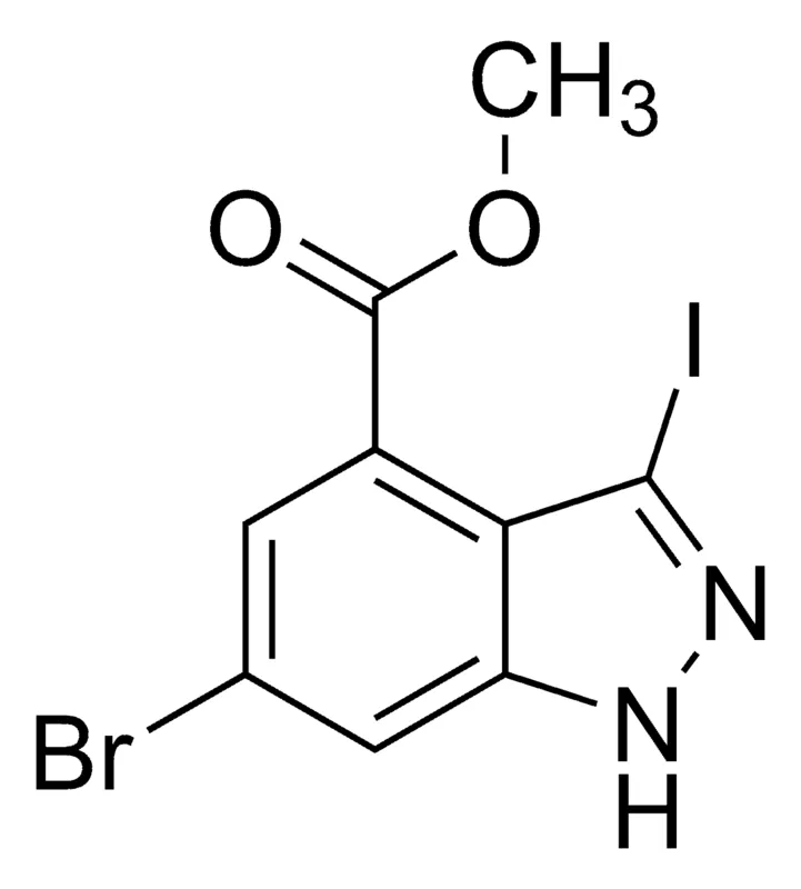 Sigma-Aldrich Methyl 6-bromo-3-iodo-1H-indazole-4-carboxylate,AldrichCPR