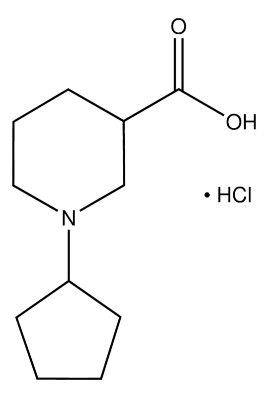 Sigma-Aldrich 1-Cyclopentyl-3-piperidinecarboxylic acid hydrochloride,AldrichCPR