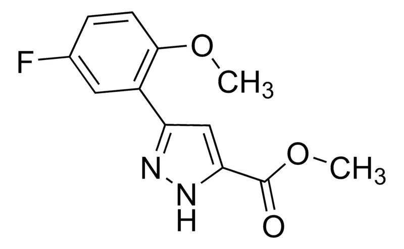 Sigma-Aldrich Methyl 3-(5-fluoro-2-methoxyphenyl)-1H-pyrazole-5-carboxylate,AldrichCPR