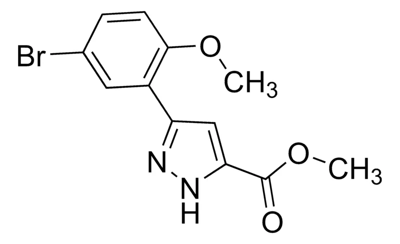 Sigma-Aldrich Methyl 3-(5-bromo-2-methoxyphenyl)-1H-pyrazole-5-carboxylate,AldrichCPR