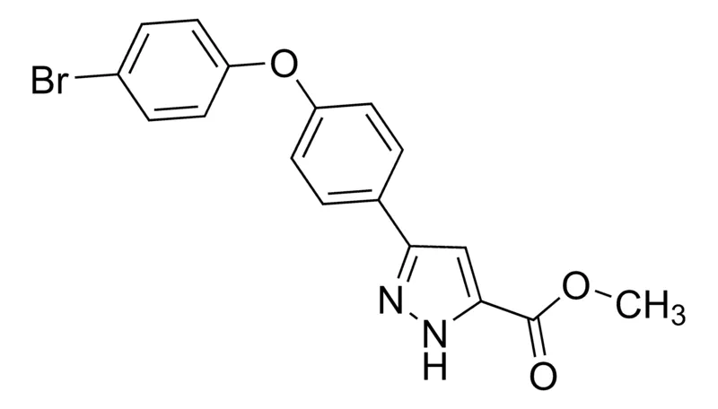 Sigma-Aldrich Methyl 3-(4-(4-bromophenoxy)phenyl)-1H-pyrazole-5-carboxylate,AldrichCPR