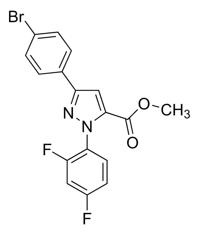 Sigma-Aldrich Methyl 3-(4-bromophenyl)-1-(2,4-difluorophenyl)-1H-pyrazole-5-carboxylate,AldrichCPR
