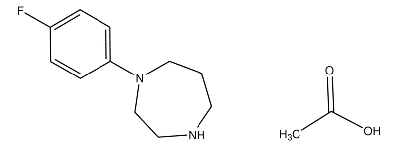 Sigma-Aldrich 1-(4-Fluorophenyl)-1,4-diazepane acetate,AldrichCPR