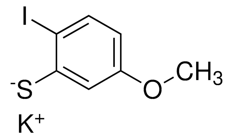 Sigma-Aldrich Potassium 2-iodo-5-methoxybenzenethiolate,AldrichCPR
