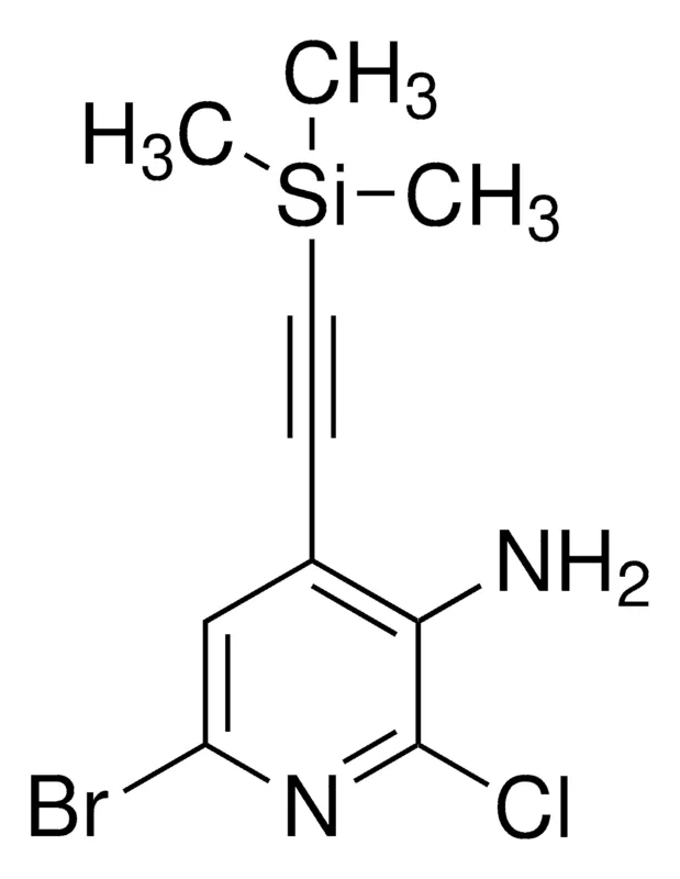 Sigma-Aldrich 6-Bromo-2-chloro-4-((trimethylsilyl)ethynyl)pyridin-3-amine,AldrichCPR