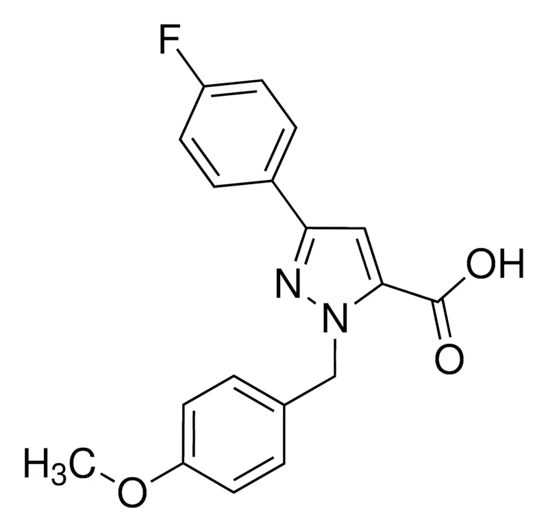 Sigma-Aldrich 1-(4-Methoxybenzyl)-3-(4-fluorophenyl)-1H-pyrazole-5-carboxylic acid,AldrichCPR
