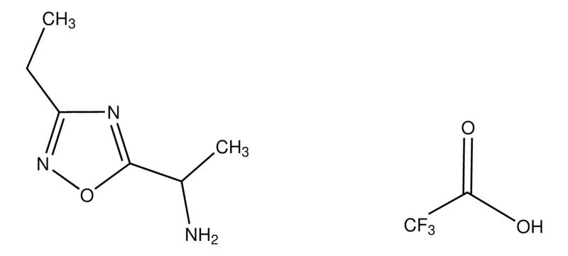 Sigma-Aldrich 1-(3-Ethyl-1,2,4-oxadiazol-5-yl)ethanamine trifluoroacetate,AldrichCPR