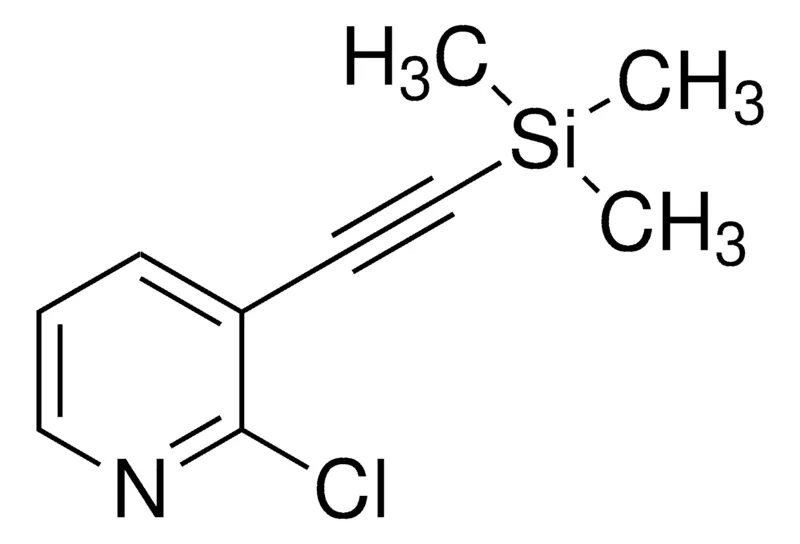 Sigma-Aldrich 2-Chloro-3-trimethylsilanylethynyl-pyridine,AldrichCPR