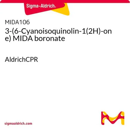 Sigma-Aldrich 3-(6-Cyanoisoquinolin-1(2H)-one) MIDA boronate,AldrichCPR