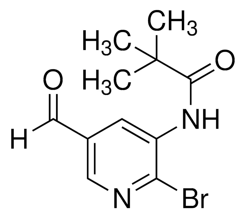 Sigma-Aldrich N-(2-Bromo-5-formylpyridin-3-yl)pivalamide,AldrichCPR
