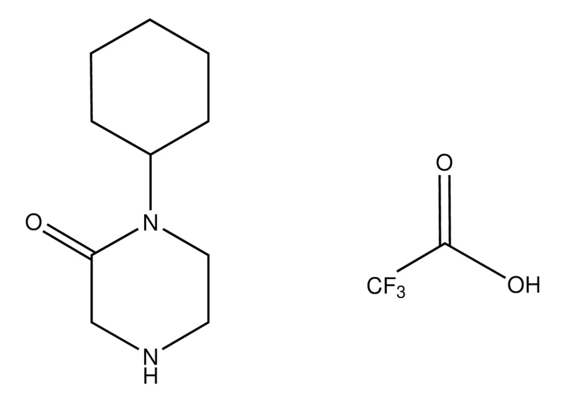 Sigma-Aldrich 1-Cyclohexylpiperazin-2-one trifluoroacetate,AldrichCPR