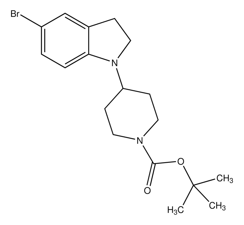 Sigma-Aldrich 4-(5-Bromo-2,3-dihydro-indol-1-yl)-piperidine-1-carboxylic acid tert-butyl ester,AldrichCPR