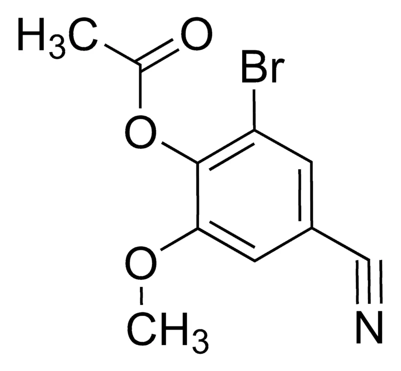 Sigma-Aldrich 2-Bromo-4-cyano-6-methoxyphenyl acetate，AldrichCPR