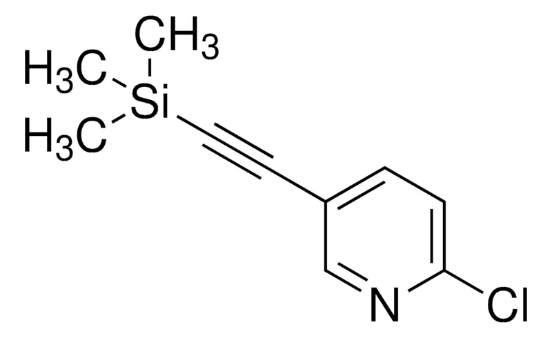 Sigma-Aldrich 2-Chloro-5-trimethylsilanylethynyl-pyridine,AldrichCPR