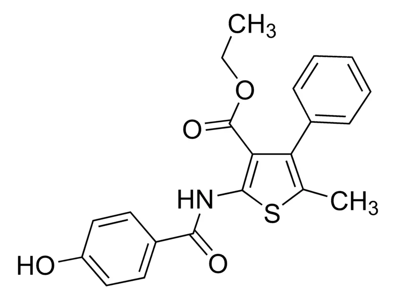 Sigma-Aldrich Ethyl 2-[(4-hydroxybenzoyl)amino]-5-methyl-4-phenyl-3-thiophenecarboxylate，AldrichCPR