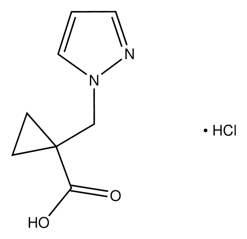 Sigma-Aldrich 1-(1H-Pyrazol-1-ylmethyl)cyclopropanecarboxylic acid hydrochloride,AldrichCPR