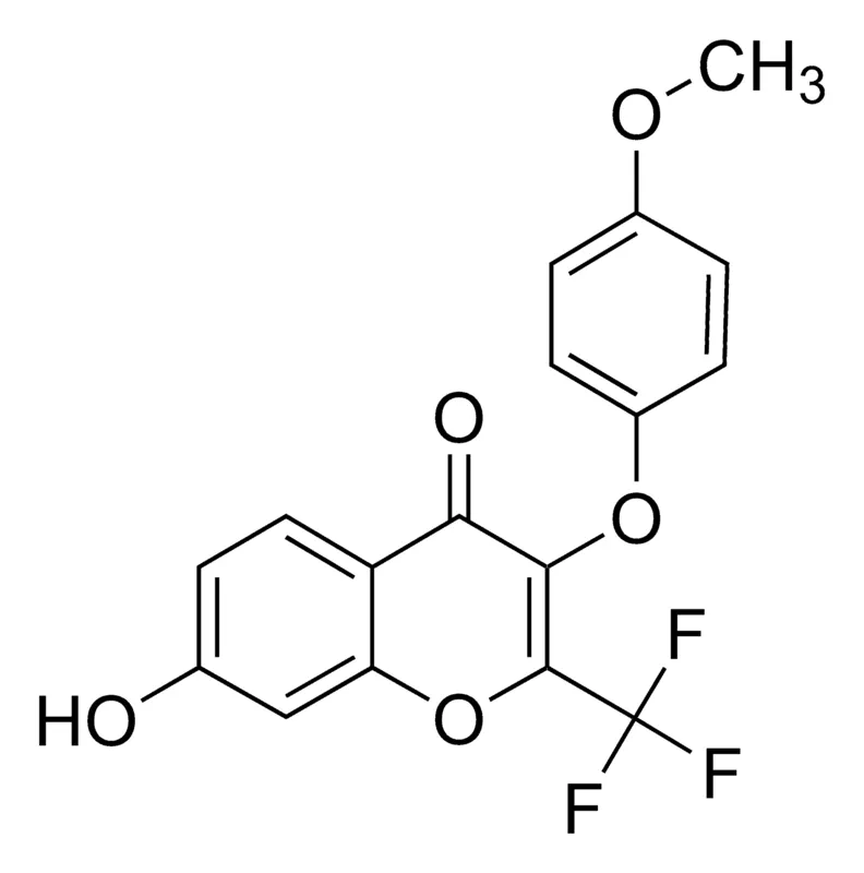 Sigma-Aldrich 7-Hydroxy-3-(4-methoxyphenoxy)-2-(trifluoromethyl)-4H-chromen-4-one,AldrichCPR