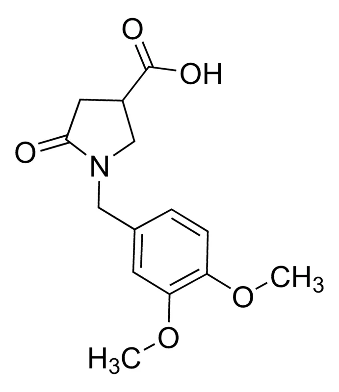 Sigma-Aldrich 1-(3,4-Dimethoxybenzyl)-5-oxo-3-pyrrolidinecarboxylic acid,AldrichCPR