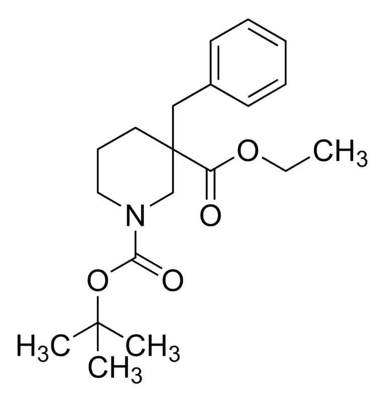 Sigma-Aldrich 3-Benzylpiperidine-1,3-dicarboxylic acid 1-tert-butyl ester 3-ethyl ester，AldrichCPR