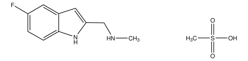 Sigma-Aldrich 1-(5-Fluoro-1H-indol-2-yl)-N-methylmethanamine methanesulfonate,AldrichCPR