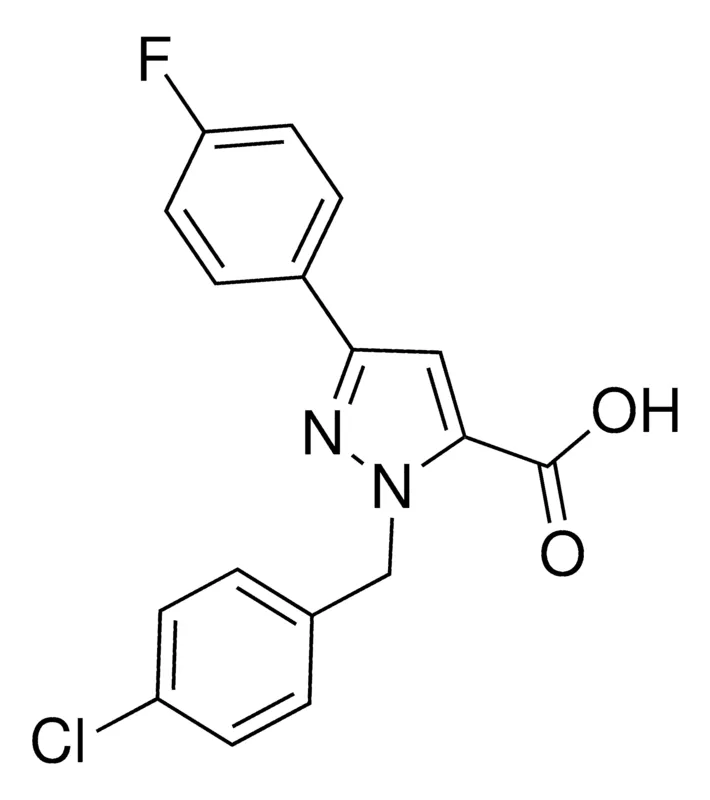 Sigma-Aldrich 1-(4-Chlorobenzyl)-3-(4-fluorophenyl)-1H-pyrazole-5-carboxylic acid,AldrichCPR