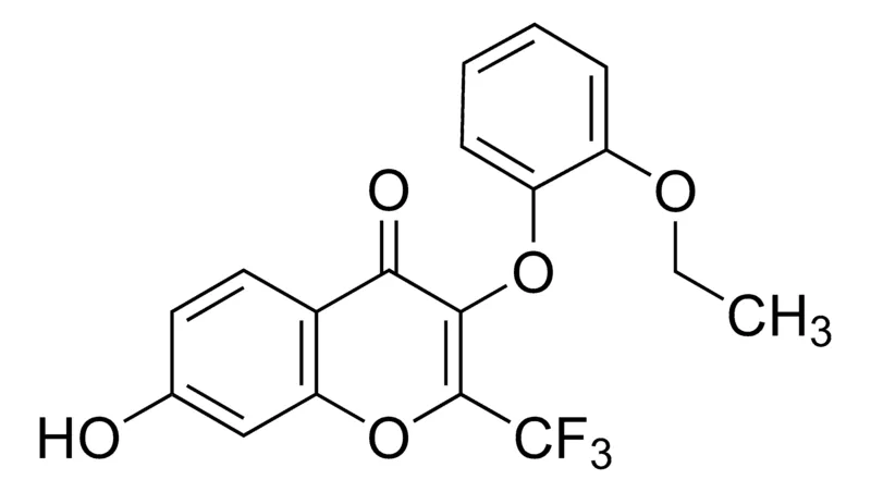 Sigma-Aldrich 3-(2-Ethoxyphenoxy)-7-hydroxy-2-(trifluoromethyl)-4H-chromen-4-one,AldrichCPR