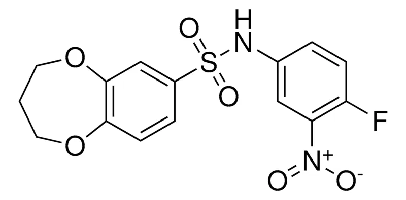 Sigma-Aldrich N-(4-Fluoro-3-nitrophenyl)-3,4-dihydro-2H-1,5-benzodioxepine-7-sulfonamide，AldrichCPR