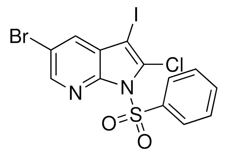 Sigma-Aldrich 5-Bromo-2-chloro-3-iodo-1-(phenylsulfonyl)-1H-pyrrolo[2,3-b]pyridine，AldrichCPR