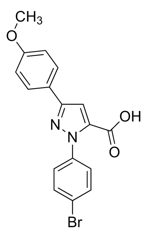 Sigma-Aldrich 1-(4-Bromophenyl)-3-(4-methoxyphenyl)-1H-pyrazole-5-carboxylic acid,AldrichCPR