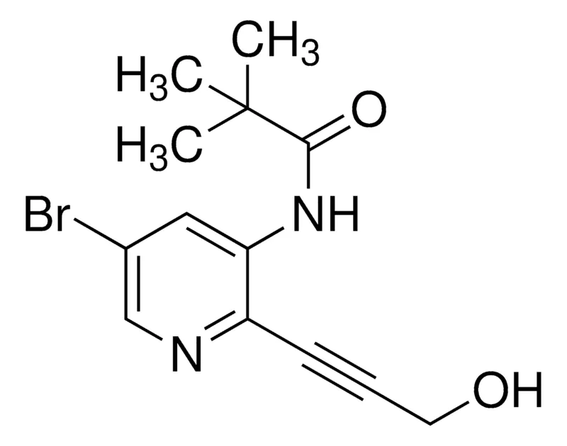Sigma-Aldrich N-(5-Bromo-2-(3-hydroxyprop-1-yn-1-yl)pyridin-3-yl)pivalamide,AldrichCPR