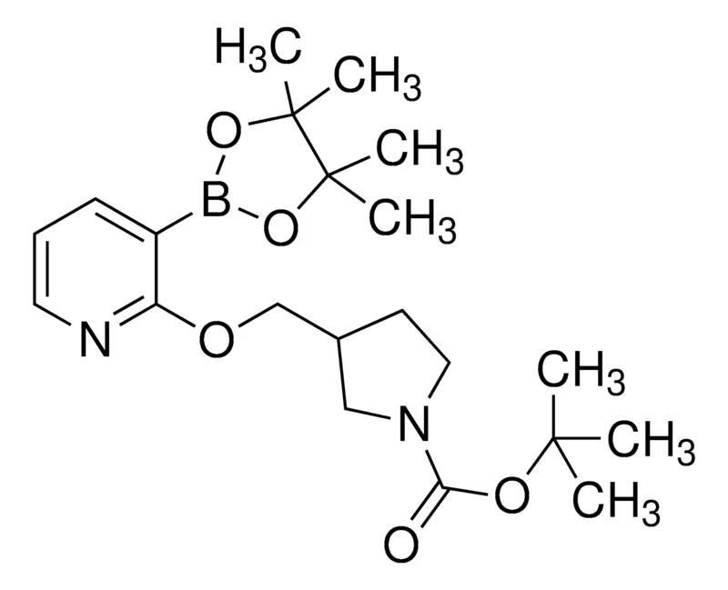 Sigma-Aldrich tert-Butyl 3-((3-(4,4,5,5-tetramethyl-1,3,2-dioxaborolan-2-yl)pyridin-2-yloxy)methyl)pyrrolidine-1-carboxylate，AldrichCPR