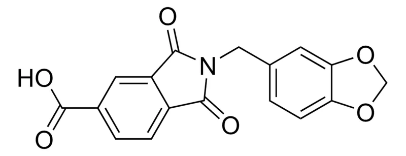 Sigma-Aldrich 2-(1,3-Benzodioxol-5-ylmethyl)-1,3-dioxo-5-isoindolinecarboxylic acid,AldrichCPR