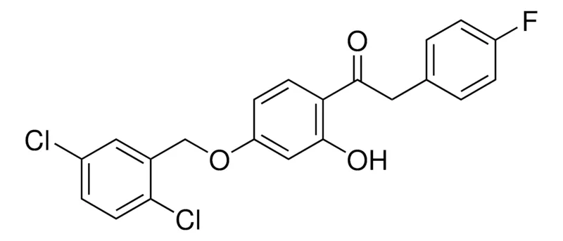 Sigma-Aldrich 1-(4-(2,5-Dichlorobenzyloxy)-2-hydroxyphenyl)-2-(4-fluorophenyl)ethanone，AldrichCPR