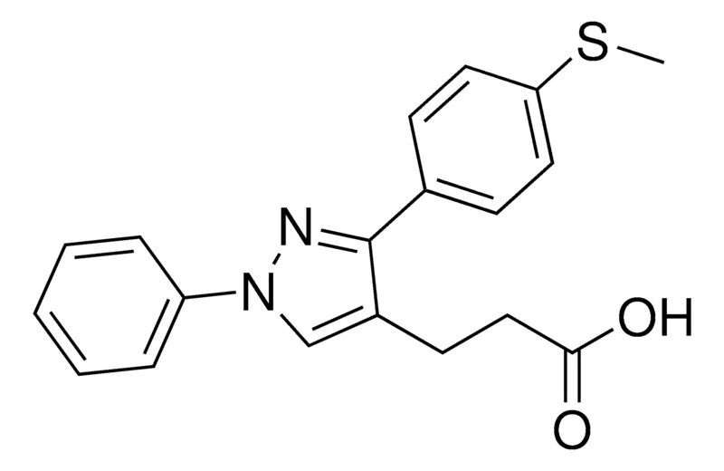 Sigma-Aldrich 3-(3-(4-(Methylthio)phenyl)-1-phenyl-1H-pyrazol-4-yl)propanoic acid,AldrichCPR