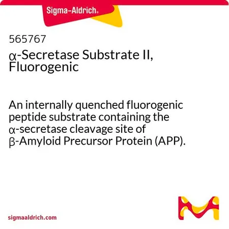 Sigma-Aldrich α-Secretase Substrate II, Fluorogenic,一种含有β-淀粉样前体蛋白(APP)α-分泌酶裂解位点的内部淬灭荧光肽底物。