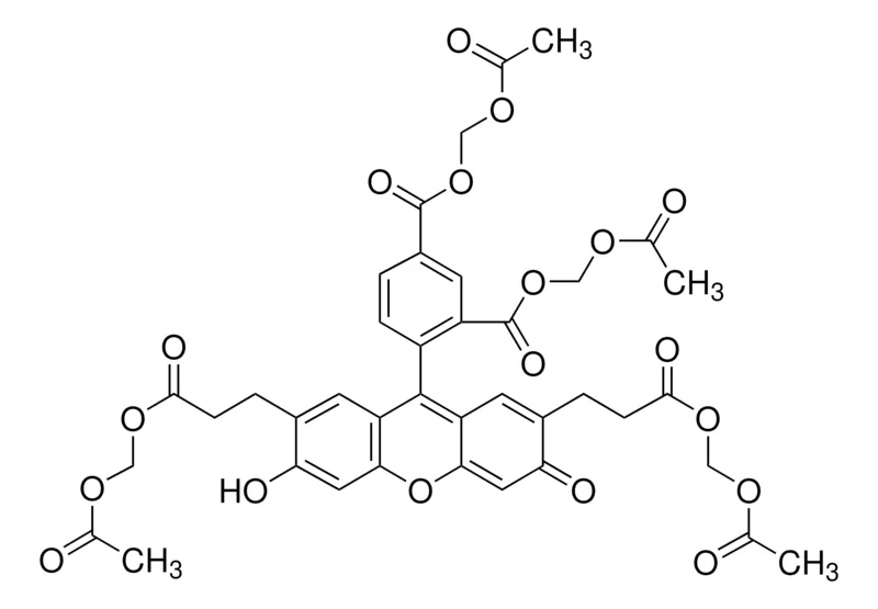 Sigma-Aldrich 2′,7′-双(2-羧乙基)-5 (6)-羧基荧光素四(乙酰氧甲基)酯,生物试剂,适用于荧光
