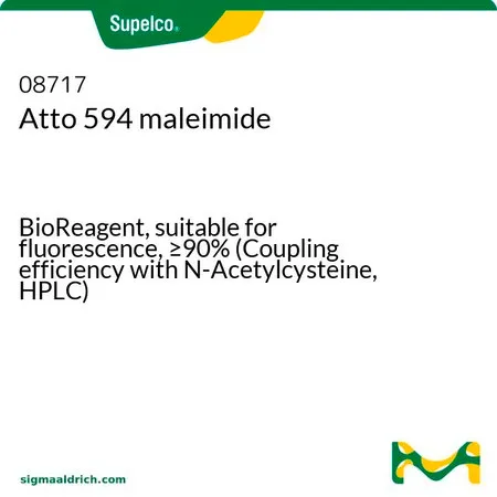 默克Supelco Atto 594 maleimide，生物试剂，适用于荧光，≥90%（与N-乙酰半胱氨酸的偶联效率，HPLC）