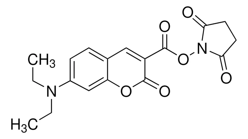 Sigma-Aldrich 7-(二乙氨基)香豆素-3-羧酸 N-琥珀酰亚胺酯,生物试剂,适用于荧光,≥96.0%(HPLC)