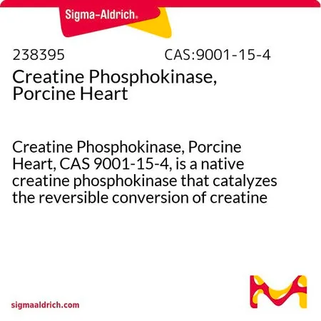 Sigma-Aldrich Creatine Phosphokinase, Porcine Heart，肌酸磷酸激酶，猪心，CAS 9001-15-4，是一种天然肌酸磷酸激酶，可催化肌酸和ATP可逆转化为磷酸肌酸和ADP。