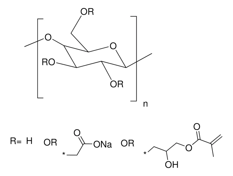 Sigma-Aldrich Carboxymethyl cellulose glycidyl methacrylate，甲基丙烯酸化度~10%