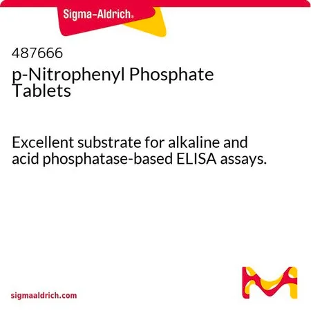 Sigma-Aldrich p-Nitrophenyl Phosphate Tablets，碱性和酸性磷酸酶ELISA检测的优良底物。