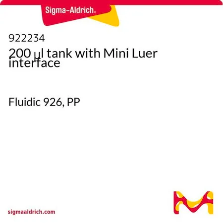 Sigma-Aldrich 200 μl tank with Mini Luer interface，Fluoride 926，PP