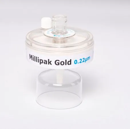 默克密理博Milli-Q Millipak® Gold过滤器，在Milli-Q® IQ/IX/EQ 7水系统的分配点去除微粒和细菌。伽马辐照用于额外的细菌控制。