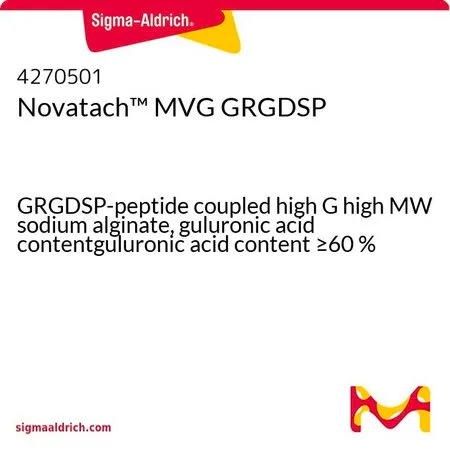 Sigma-Aldrich Novatach™ MVG GRGDSP，GRGDSP-肽偶联高G高分子量海藻酸钠，古洛糖醛酸含量≥60%