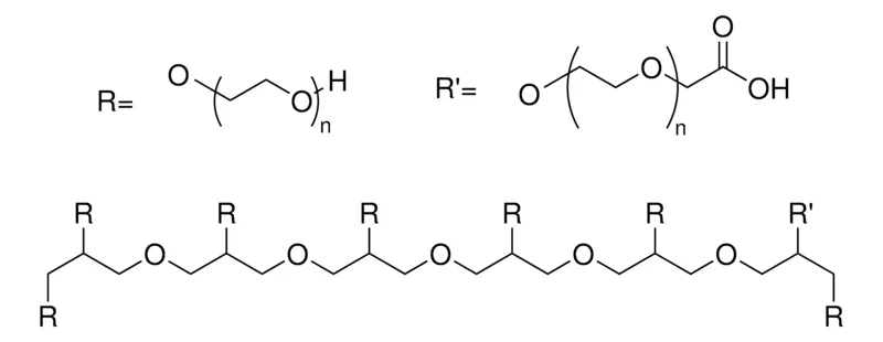 Sigma-Aldrich 8arm-PEG20K 7arm-OH, 1arm-COOH，受阻甘油芯，平均Mn 20000
