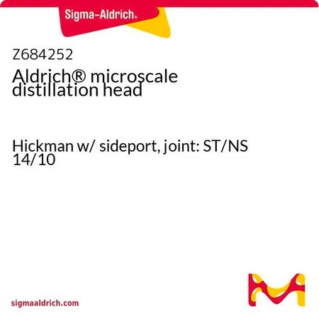 Sigma-Aldrich Aldrich® microscale distillation head，Hickman，带侧孔，接头：ST/NS 14/10