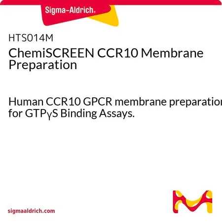 Sigma-Aldrich ChemiSCREEN CCR10 Membrane Preparation,用于GTPγS结合试验的人CCR 10 GPCR膜制备。