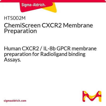Sigma-Aldrich ChemiScreen CXCR2 Membrane Preparation,用于放射性配体结合试验的人CXCR 2/ IL-8b GPCR膜制备。